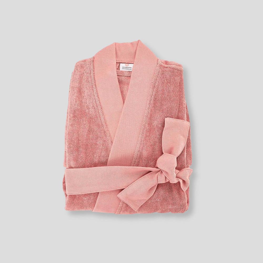 Pink Turkish Cotton Robe