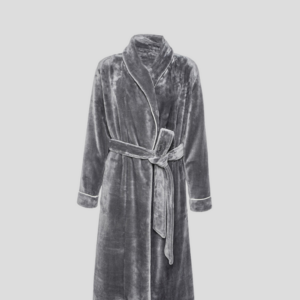 Premium Fleece Robe in Grey
